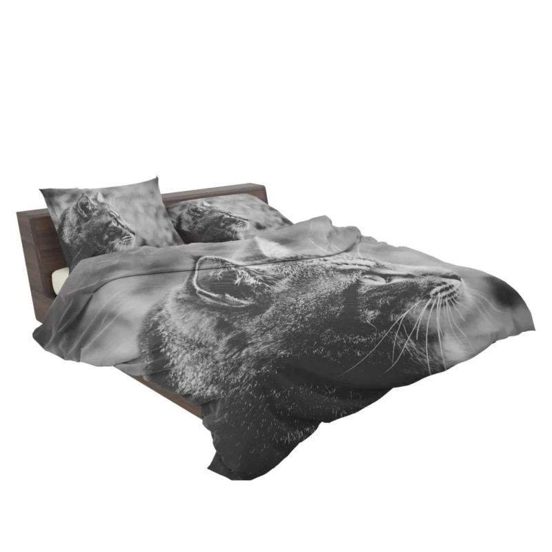 Cat Monochrome Intrigue Feline Charisma Bedding Set 2