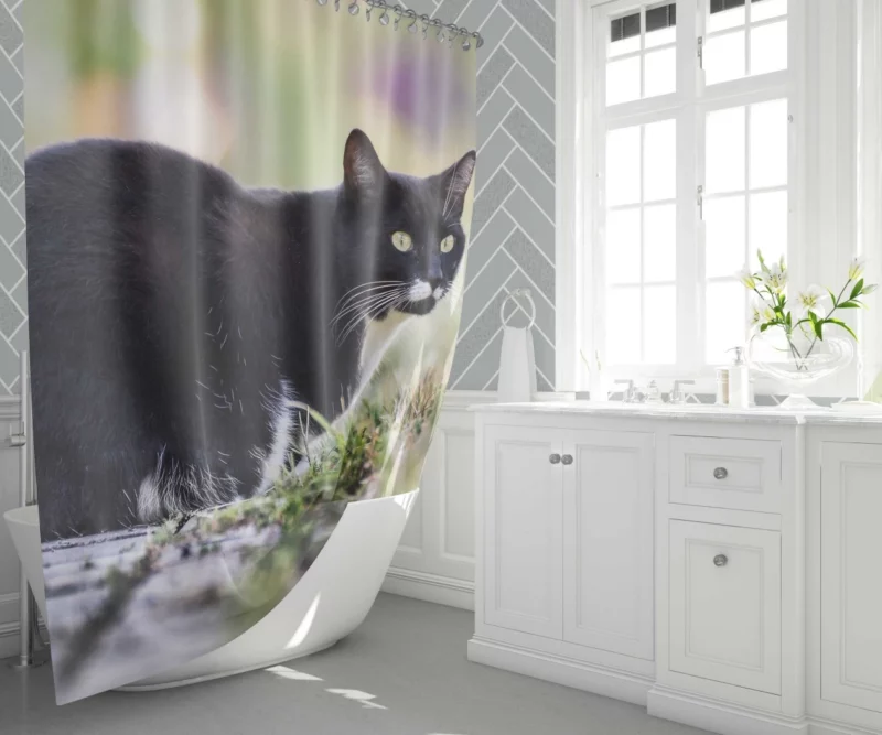 Cat Wild Shower Curtain 1