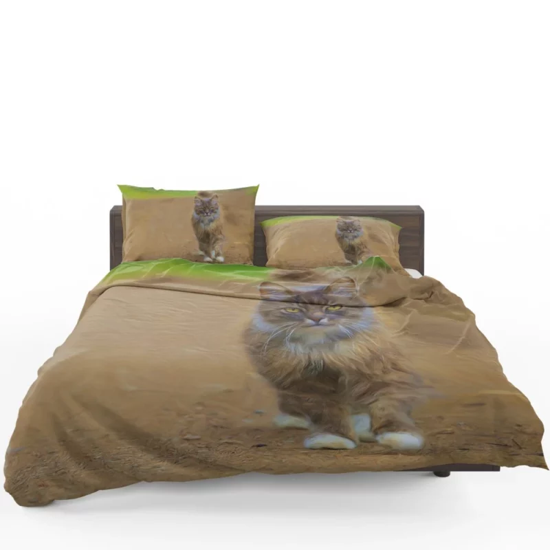 Cat in Oil Paint Filter Feline Artistry Bedding Set