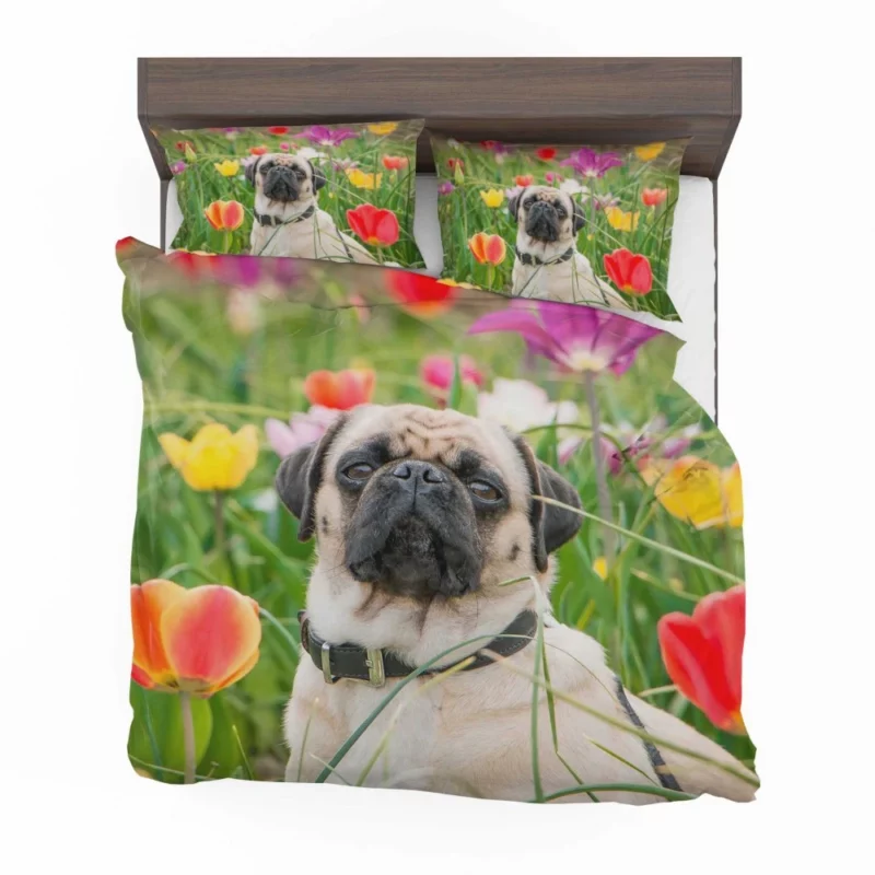 Charming Pug Persona Bedding Set 1