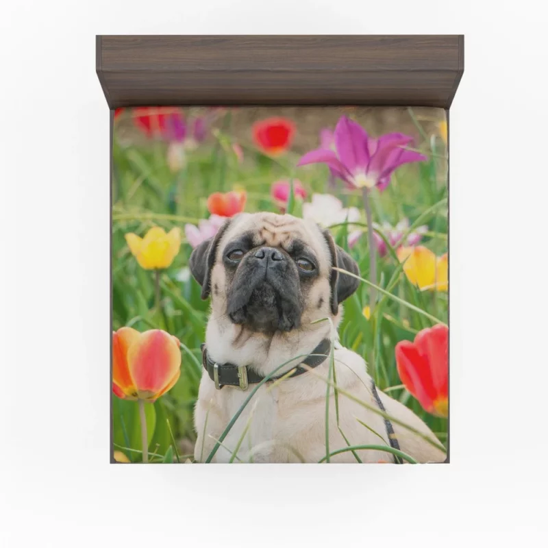 Charming Pug Persona Fitted Sheet 1