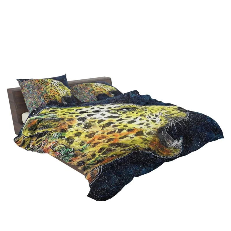 Cheetah Tiger Roaming the Digital Wilderness Bedding Set 2