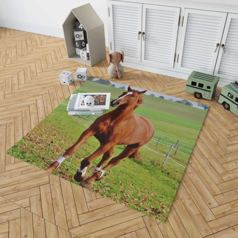 Chestnut Beauty Horse Majestic Stance Rug 1