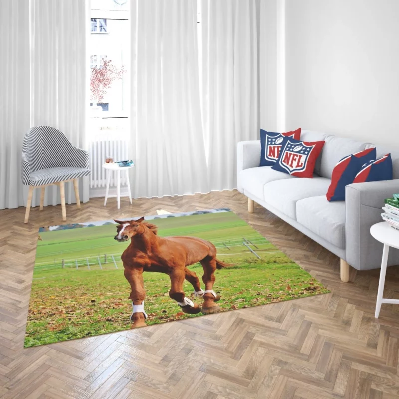 Chestnut Beauty Horse Majestic Stance Rug 2