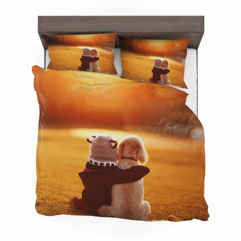 Child Sunset Silhouette Innocence & Beauty Bedding Set 1