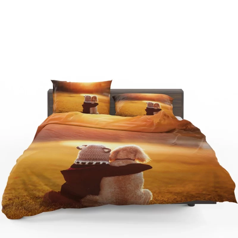 Child Sunset Silhouette Innocence & Beauty Bedding Set