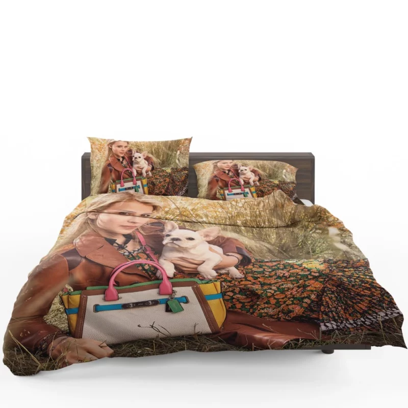 Chloë Grace Moretz with Bulldog Celebrity Bedding Set