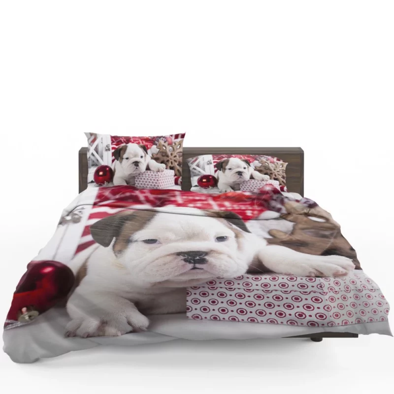 Christmas Ornaments & Puppy Delight Bedding Set