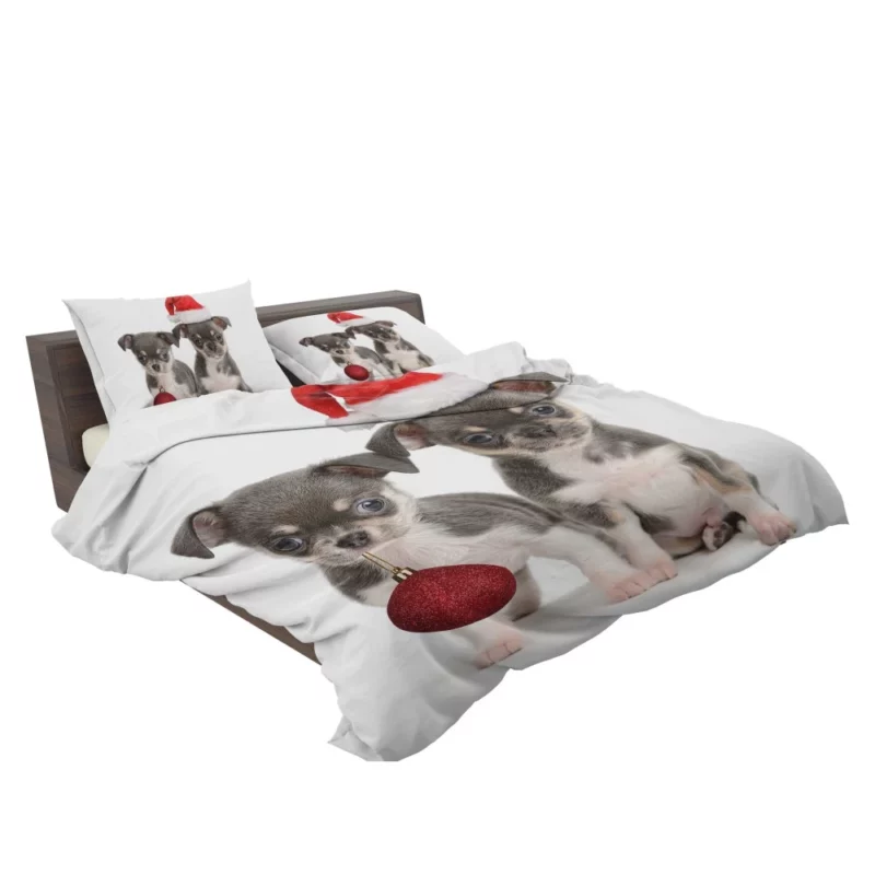 Christmas Puppy Cuteness Festive Joy Bedding Set 2