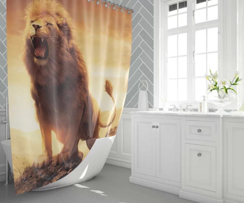 Chronicles of Narnia Aslan Majesty Shower Curtain 1