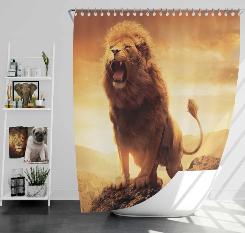 Chronicles of Narnia Aslan Majesty Shower Curtain