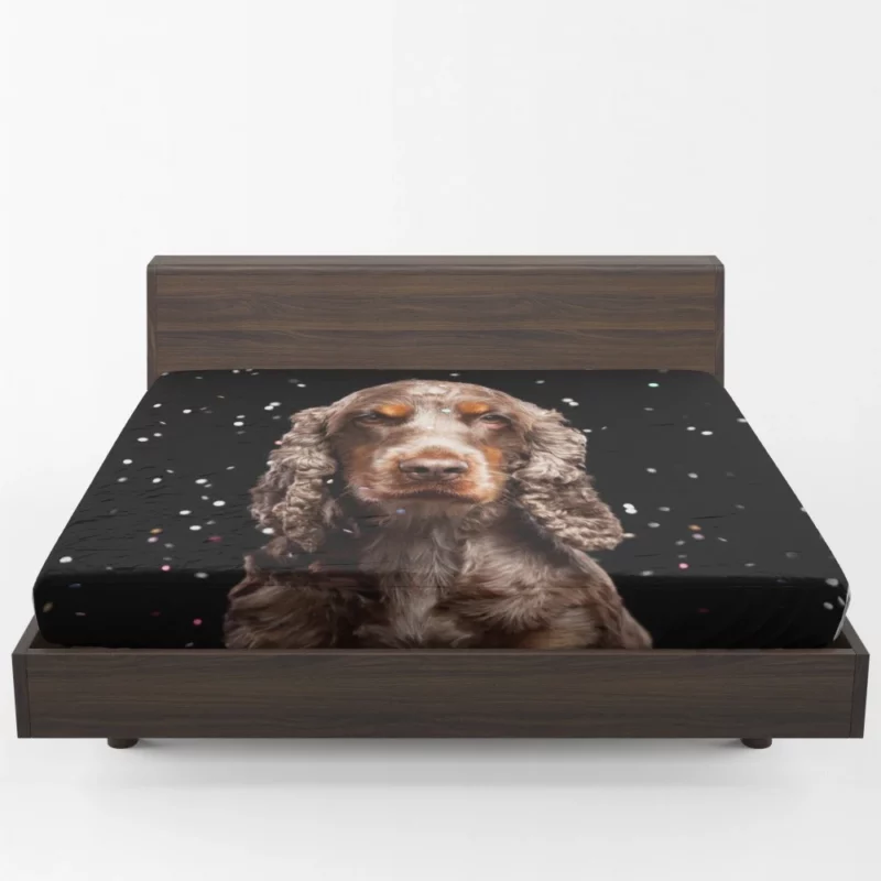 Cocker Spaniel Charm Canine Elegance Fitted Sheet