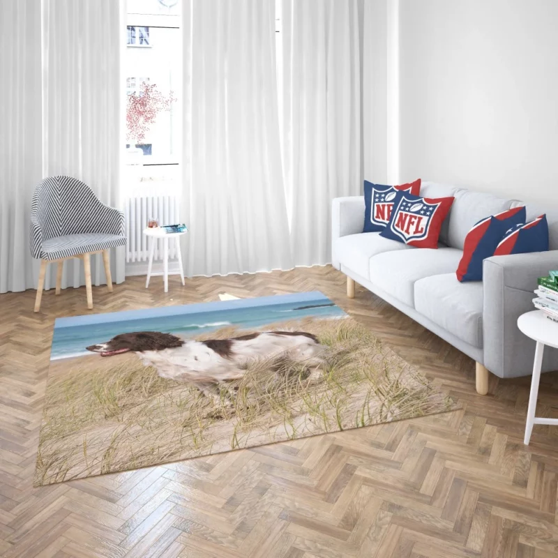 Cocker Spaniel on Sand Beach Beauty Rug 2