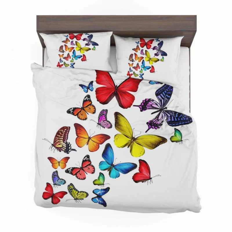 Colorful Butterfly Artistic Dance Bedding Set 1