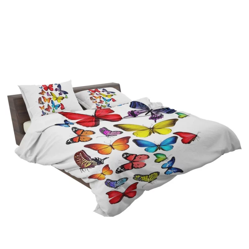 Colorful Butterfly Artistic Dance Bedding Set 2