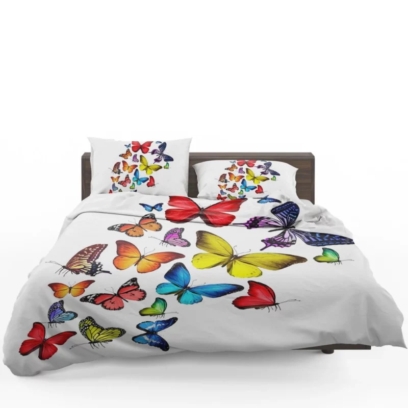 Colorful Butterfly Artistic Dance Bedding Set