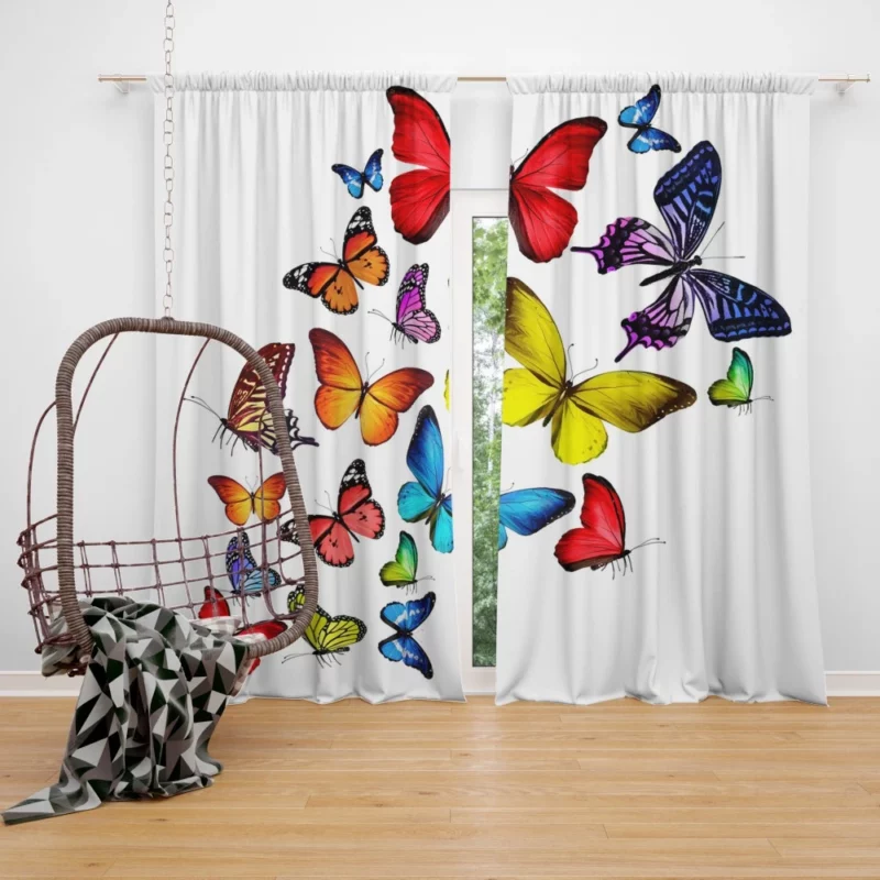 Colorful Butterfly Artistic Dance Curtain