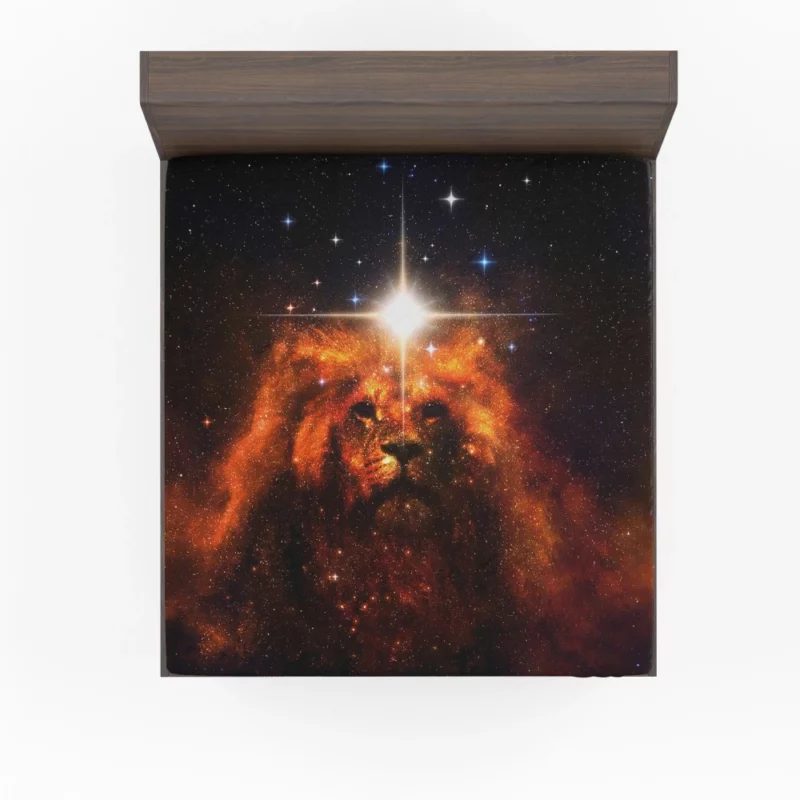 Cosmic Lion Stellar Majesty Fitted Sheet 1