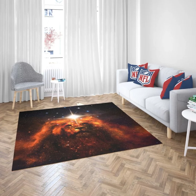 Cosmic Lion Stellar Majesty Rug 2