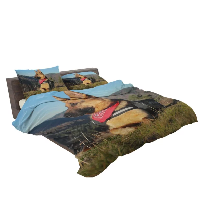 Countryside German Shepherd Rustic Charm Bedding Set 2