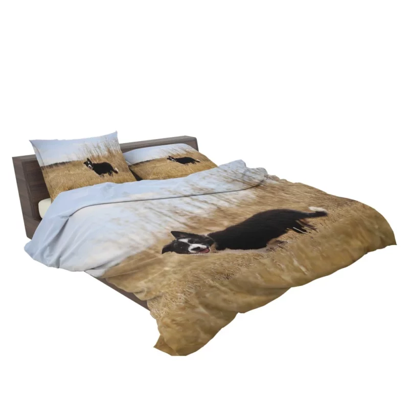 Cumberland Sheepdog Puppy Amidst Fields Bedding Set 2