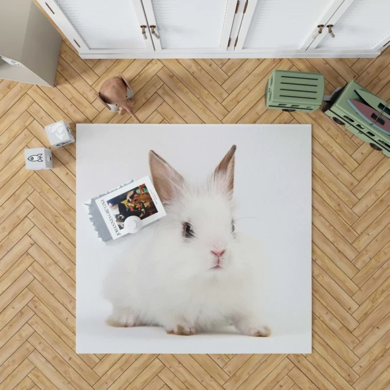 Curious Rabbits Playful Nature Charm Rug