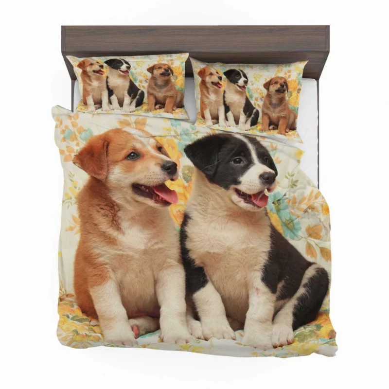 Cute Puppies Furry Joy Unleashed Bedding Set 1