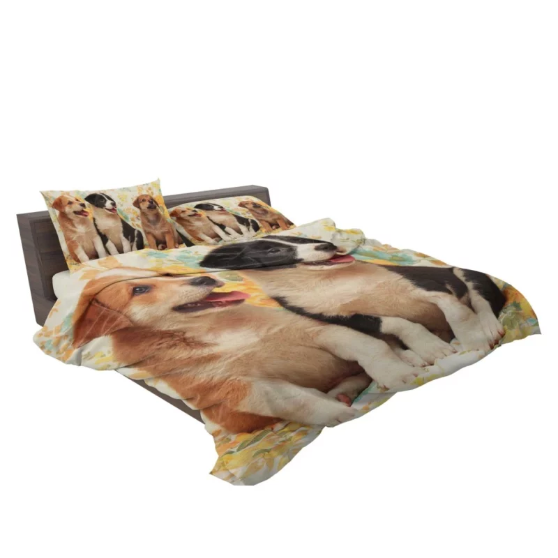 Cute Puppies Furry Joy Unleashed Bedding Set 2