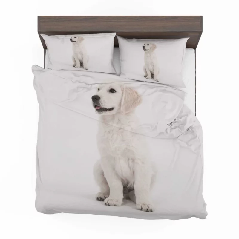 Cute Retriever Puppy Bedding Set 1