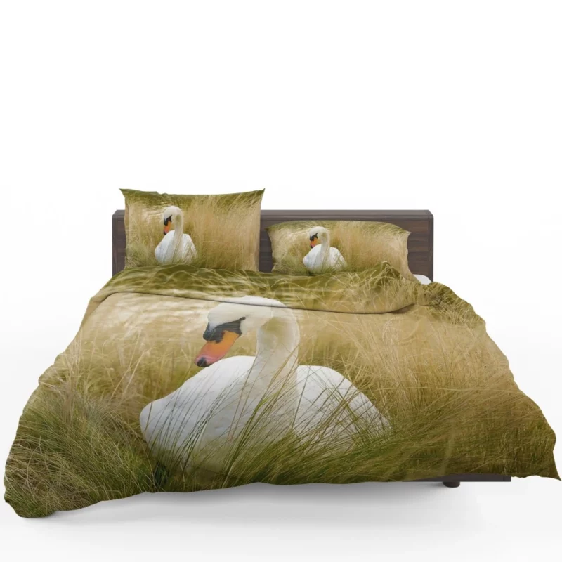 Cute Swan Bedding Set