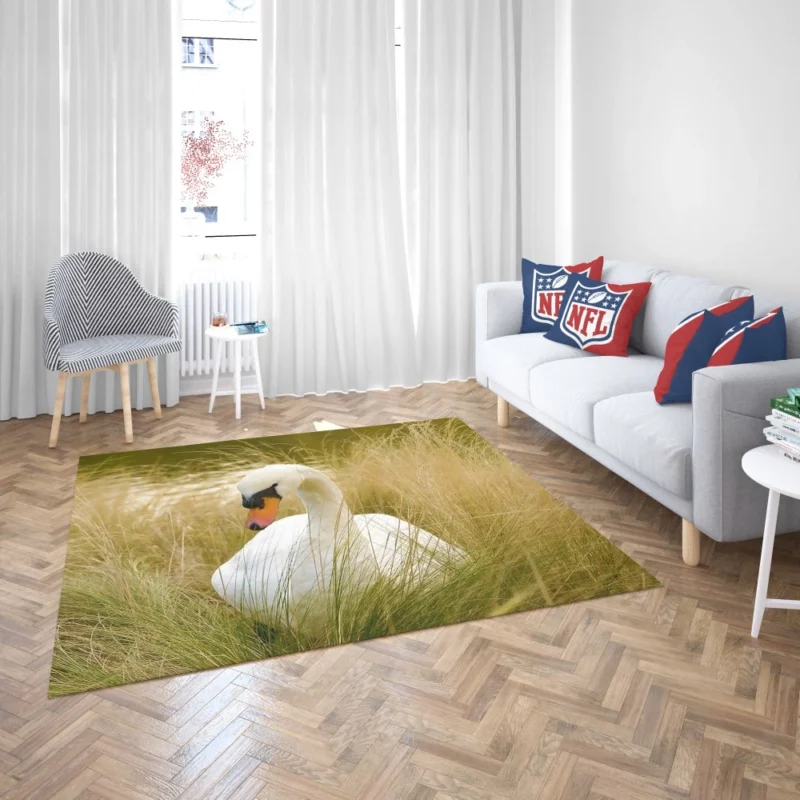 Cute Swan Rug 2