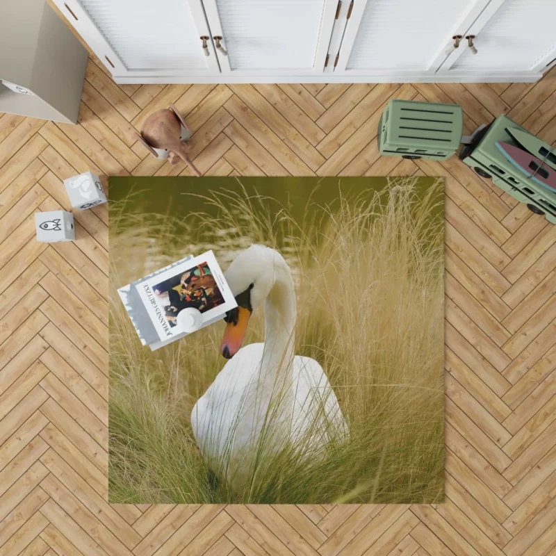 Cute Swan Rug