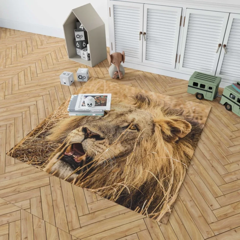 Dangerous Lion Rug 1