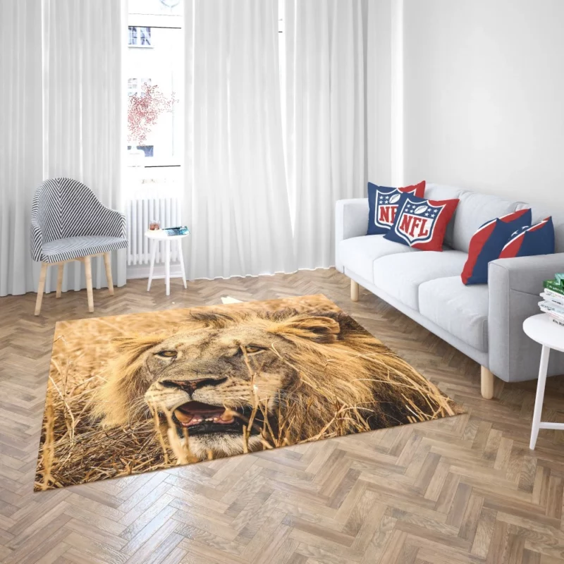 Dangerous Lion Rug 2