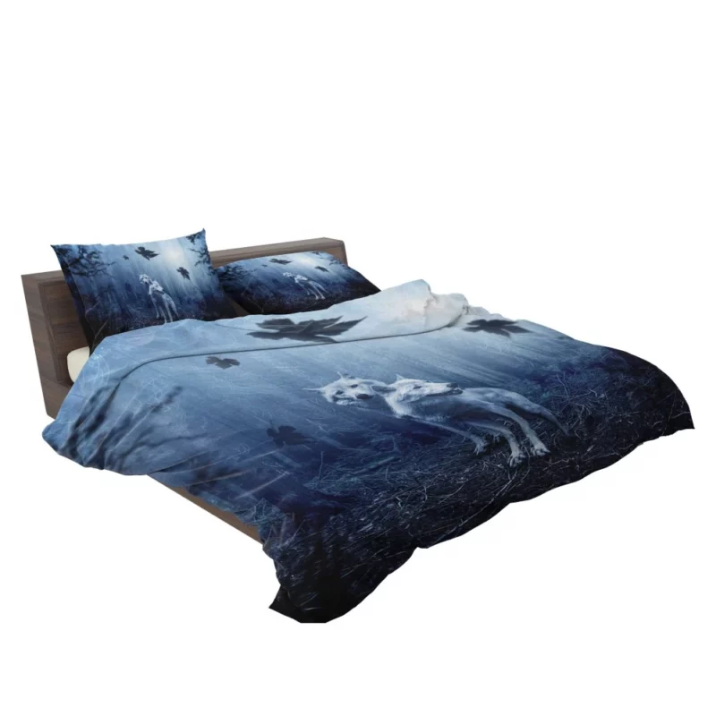 Dark Fantasy Wolves Enchanted Wilderness Bedding Set 2