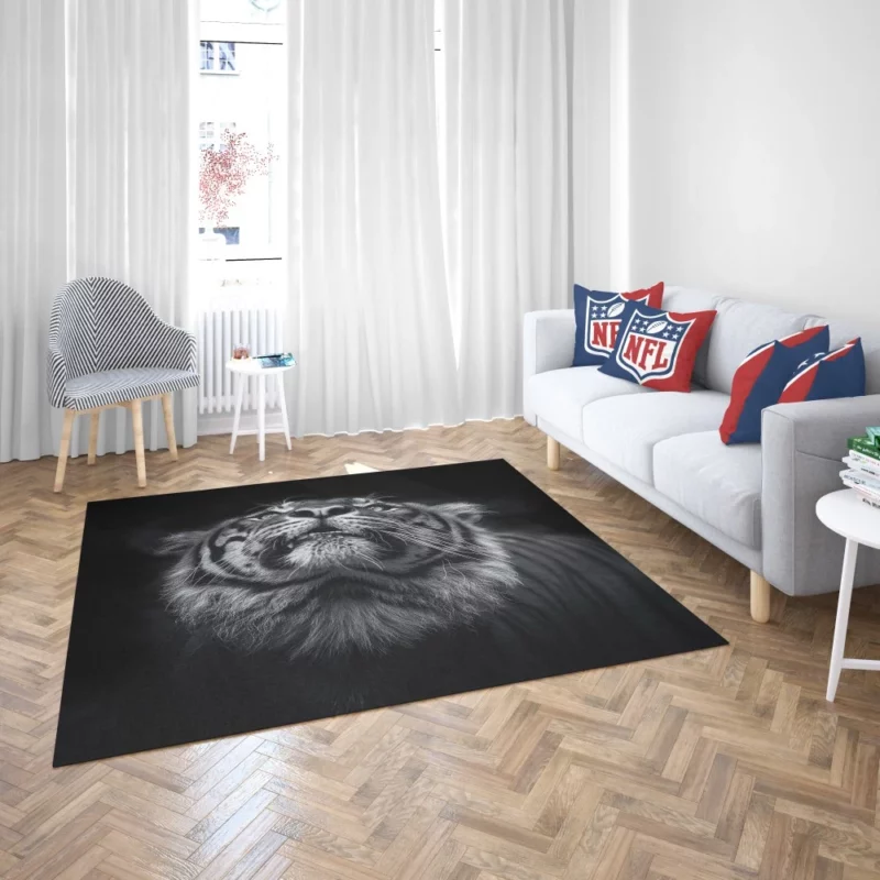 Dark Majesty Tiger Nighttime Vigil Rug 2