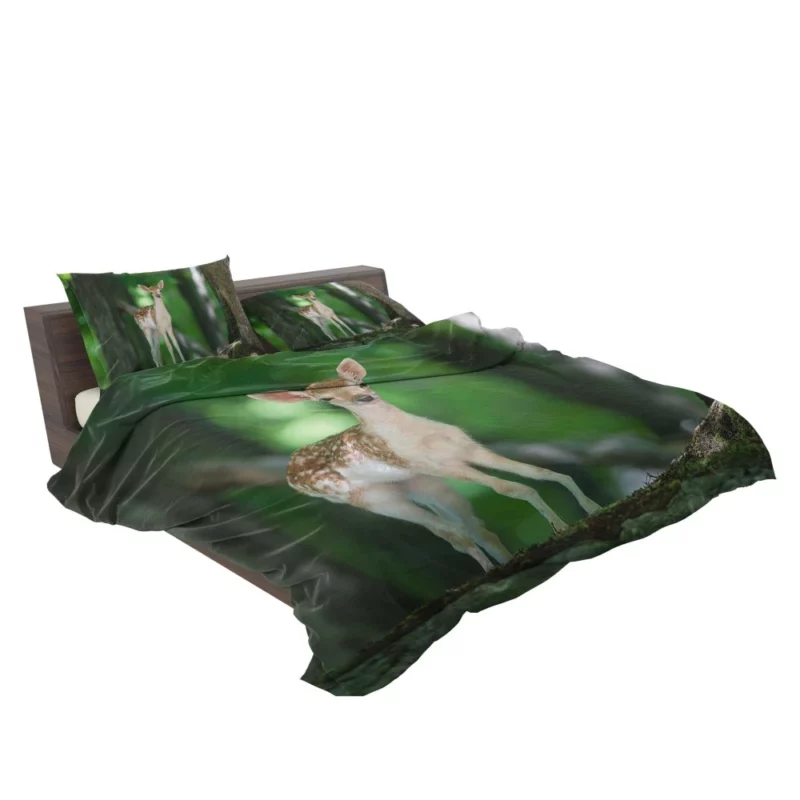 Deer Graceful Gaze Forest Majesty Bedding Set 2