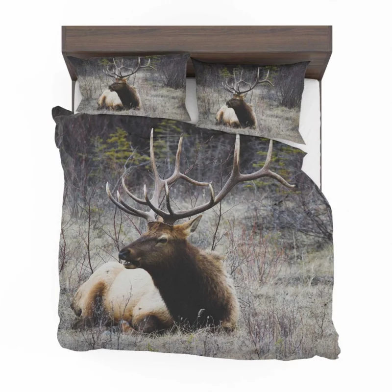 Deer Graceful Stance Silent Beauty Bedding Set 1