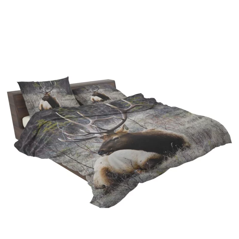 Deer Graceful Stance Silent Beauty Bedding Set 2