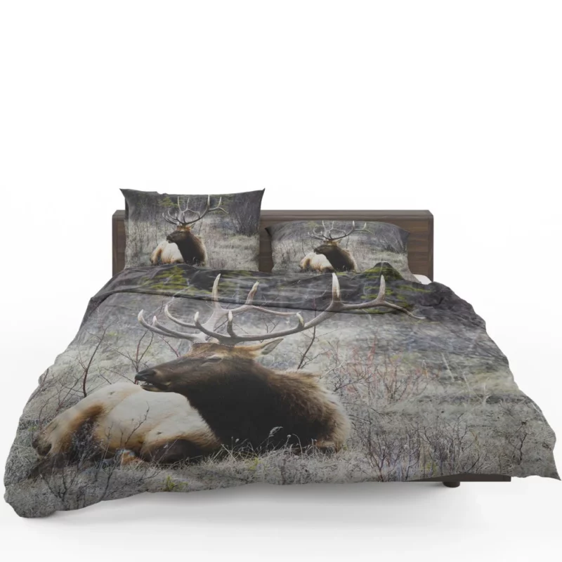 Deer Graceful Stance Silent Beauty Bedding Set