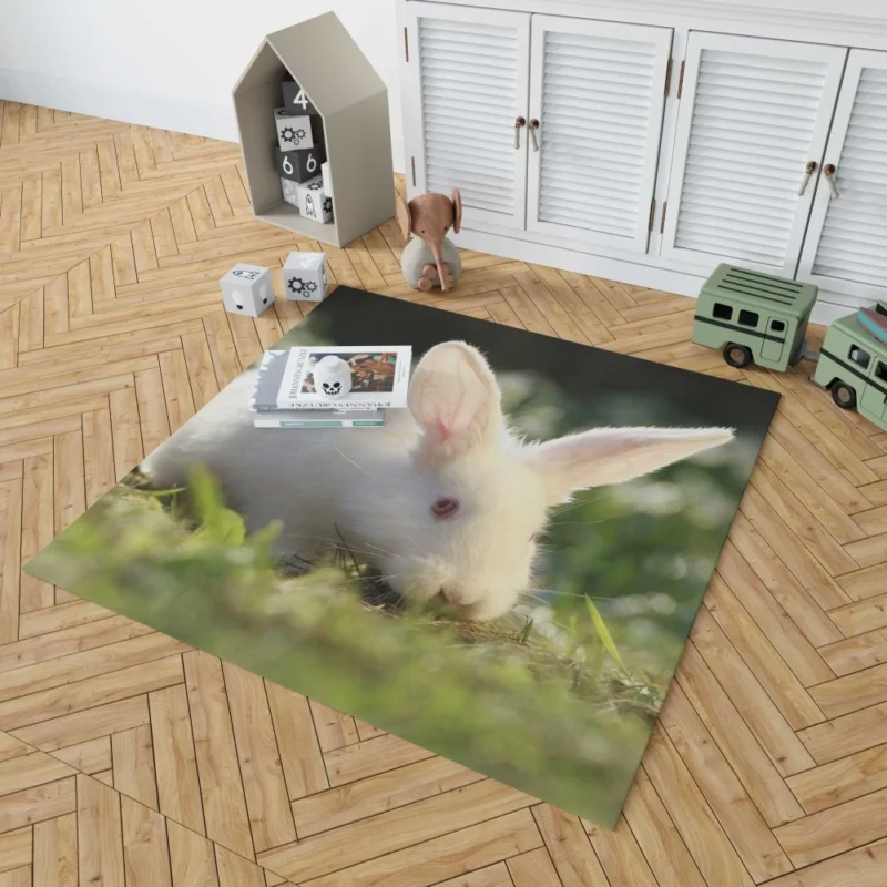 Delightful Play Rabbit Energy Unleashed Rug 1