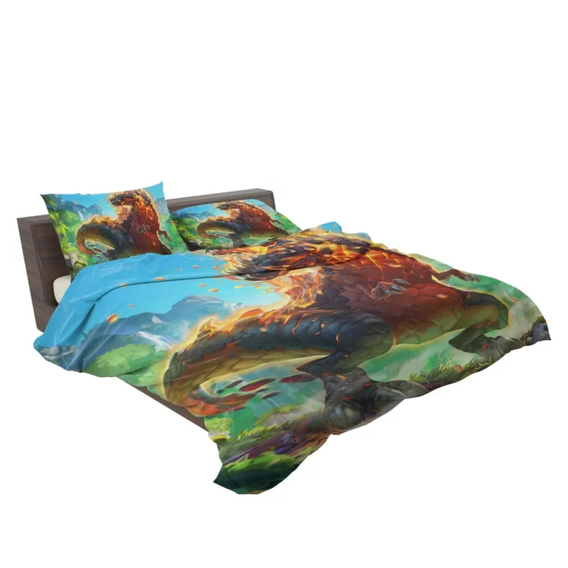 Dinosaur in Hearthstone Epic Adventure Bedding Set 2