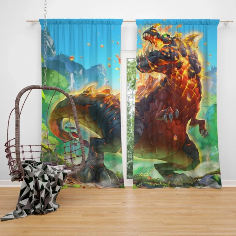 Dinosaur in Hearthstone Epic Adventure Curtain