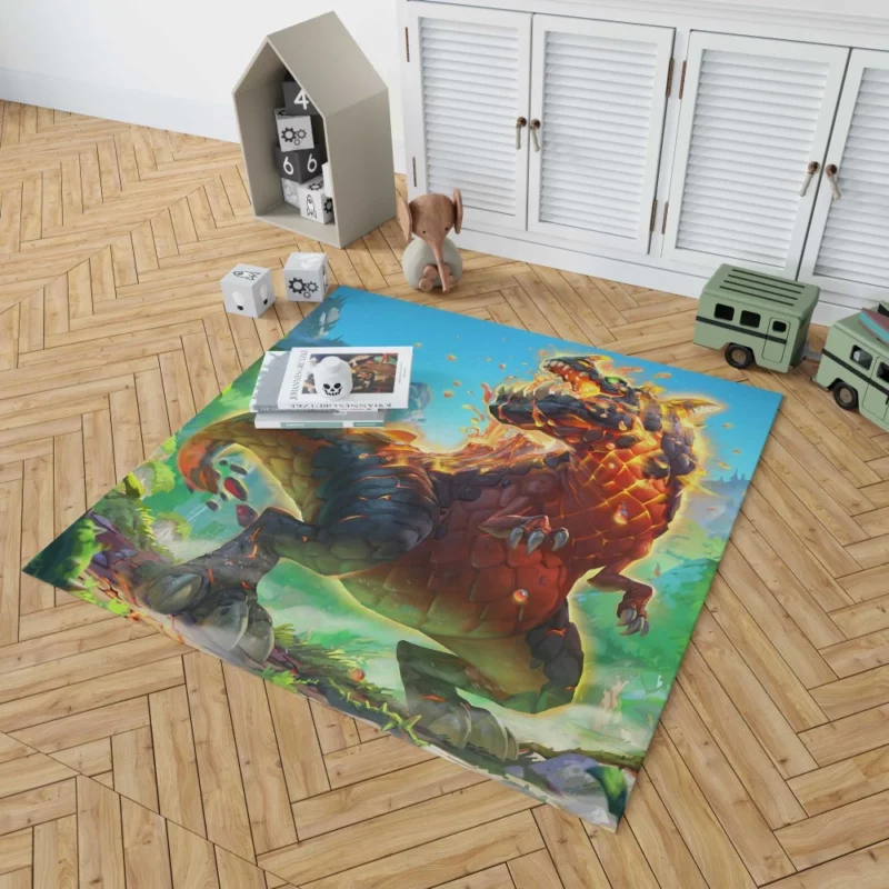 Dinosaur in Hearthstone Epic Adventure Rug 1