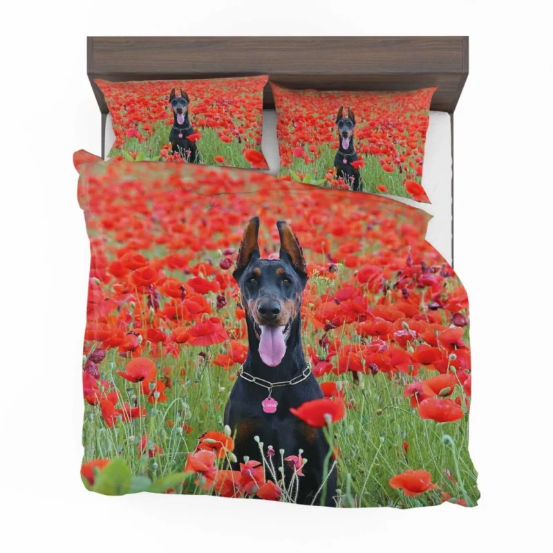 Doberman Pinscher Poppy Serenity Bedding Set 1