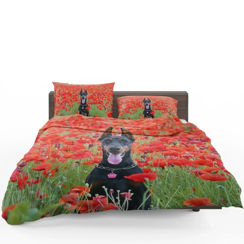 Doberman Pinscher Poppy Serenity Bedding Set