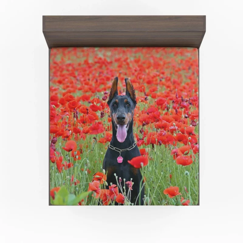 Doberman Pinscher Poppy Serenity Fitted Sheet 1