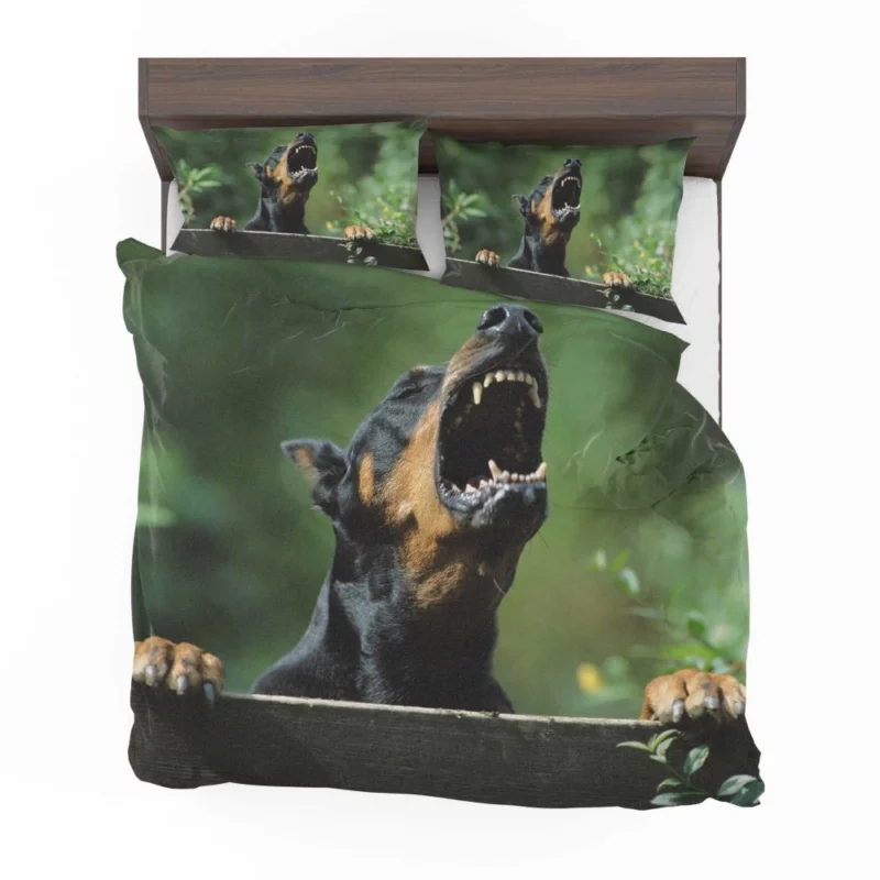 Doberman Pinscher Regal Stance Bedding Set 1