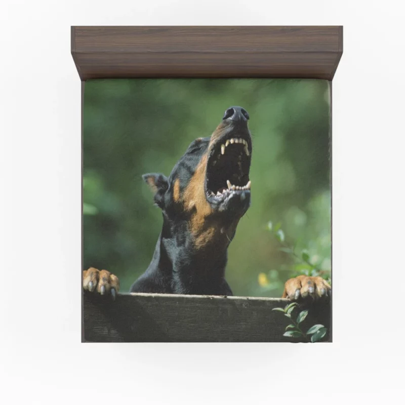 Doberman Pinscher Regal Stance Fitted Sheet 1