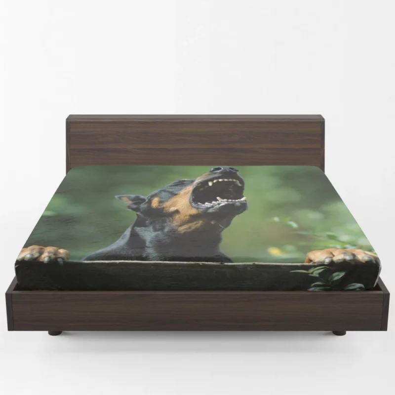 Doberman Pinscher Regal Stance Fitted Sheet